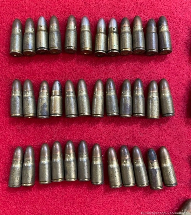 Scarce Original WW2 Japanese 8mm Nambu Pistol Ammuniton—73 Rounds-img-1