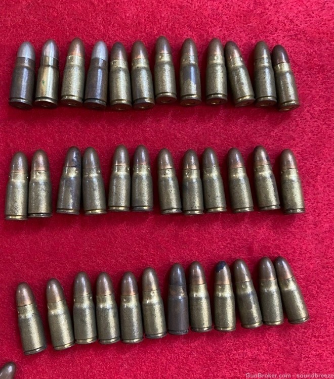 Scarce Original WW2 Japanese 8mm Nambu Pistol Ammuniton—73 Rounds-img-2