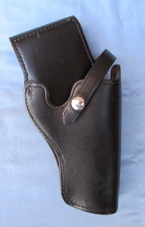 USAF Security Police Black Leather Holster Rig, S&W Model 15, 1985-1995-img-1