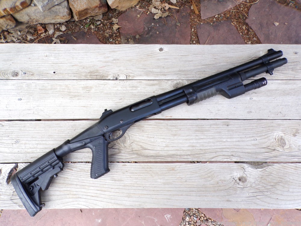 Remington 870 Police Magnum 18” Tactical 12ga Shotgun w/ Cerakote HIR-146 -img-9