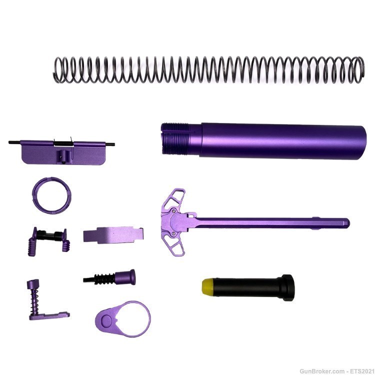 AR-15 Purple Splash Kit for Lower/Upper Pistol buffer tube kits Mil-spec-img-0