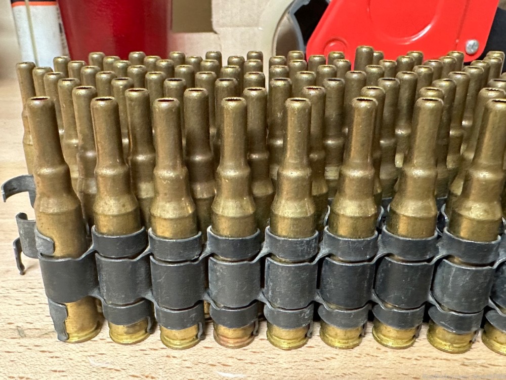 Linked 308 bottle nose blanks 180 rounds & 18 empty brass-img-3