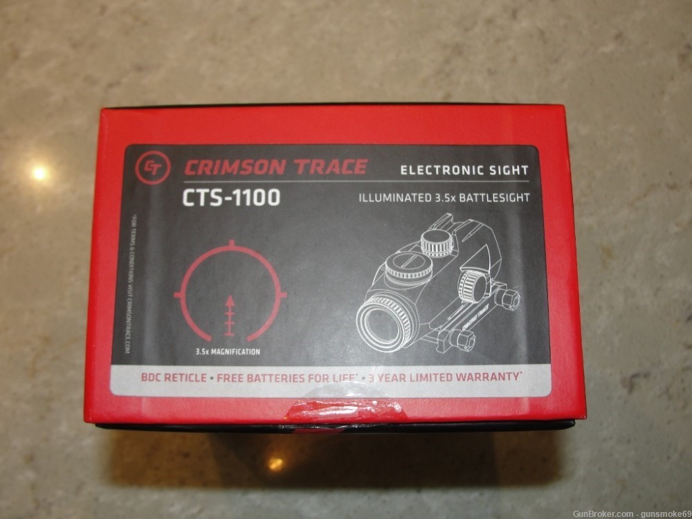 Crimson Trace CTS-1100 Illuminated Battlesight, 3.5x, Hybrid BDC Reticle-img-5