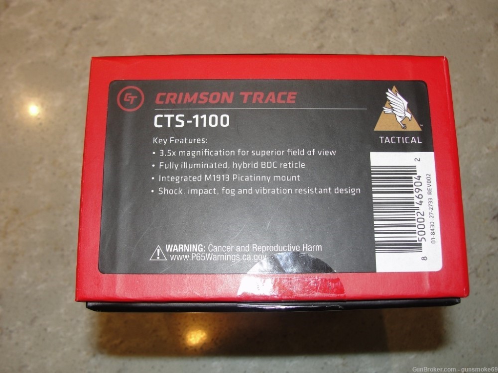 Crimson Trace CTS-1100 Illuminated Battlesight, 3.5x, Hybrid BDC Reticle-img-7