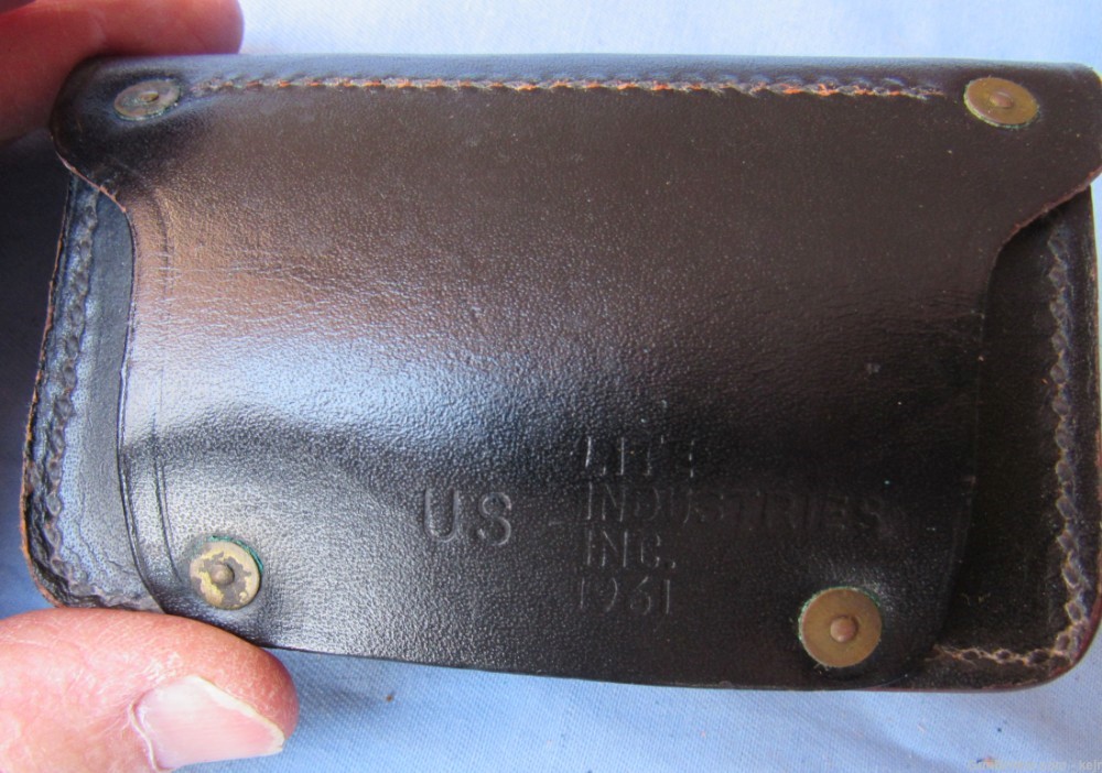 US Army Military Police Black Leather Holster Rig, 1943-1961-img-13
