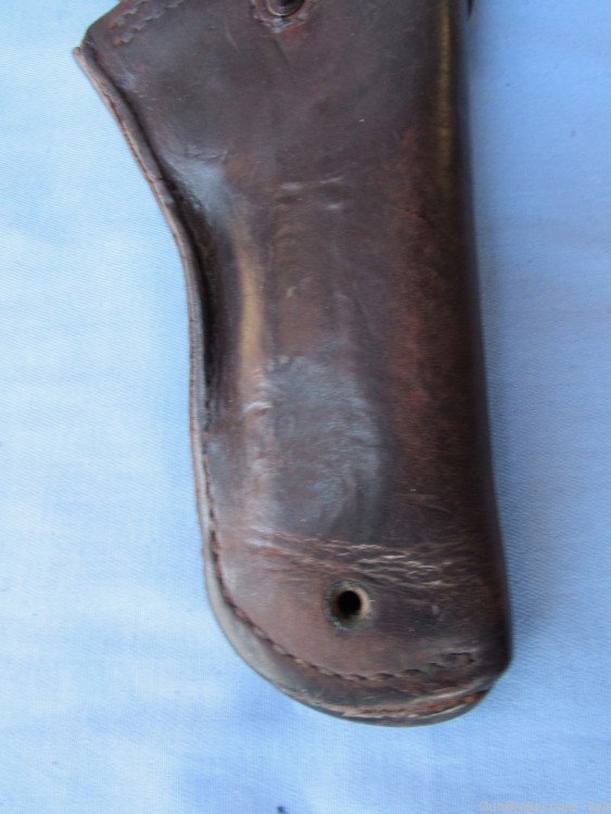 US Army Military Police Black Leather Holster Rig, 1943-1961-img-3