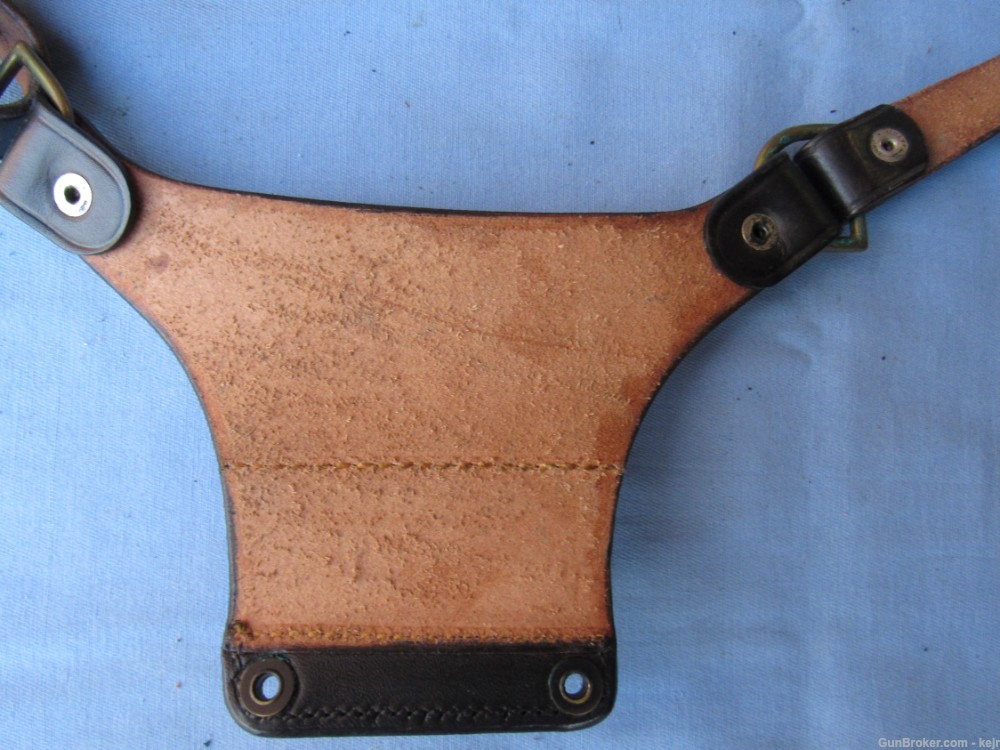 US Army Military Police Black Leather Holster Rig, 1943-1961-img-16