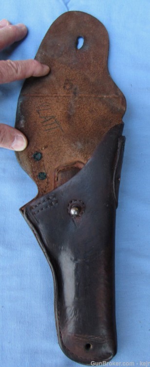 US Army Military Police Black Leather Holster Rig, 1943-1961-img-2