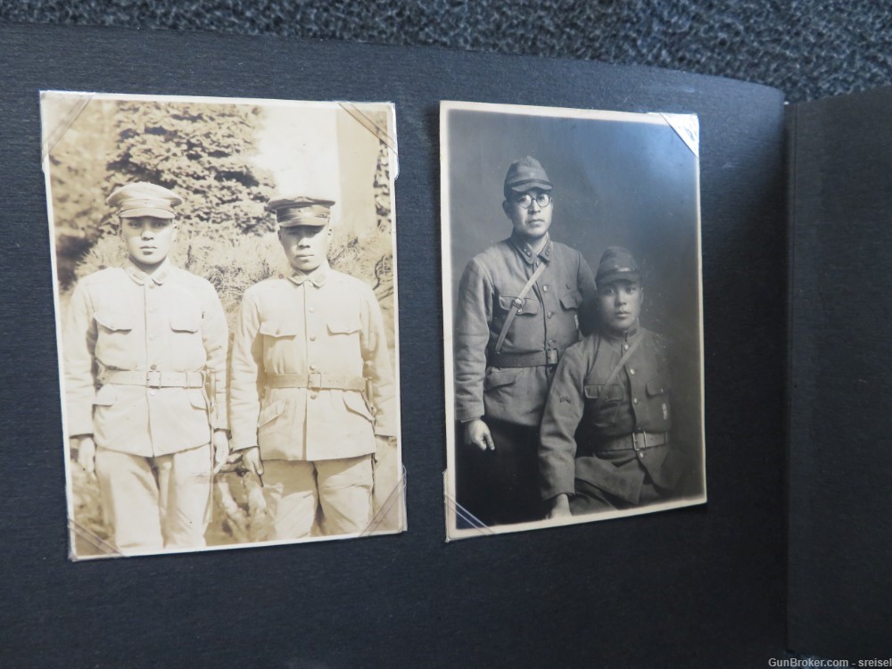 WWII JAPANESE PHOTOGRAPH ALBUM-SOLDIERS-PORTRAITS-BOATS-FLAGS & MORE-img-15