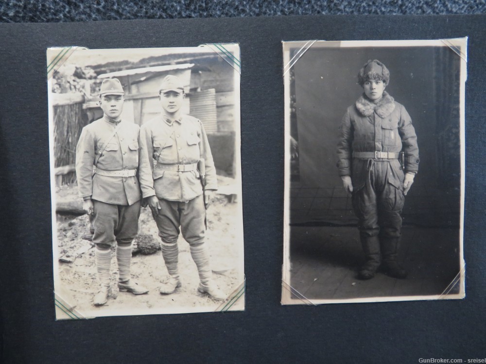 WWII JAPANESE PHOTOGRAPH ALBUM-SOLDIERS-PORTRAITS-BOATS-FLAGS & MORE-img-16