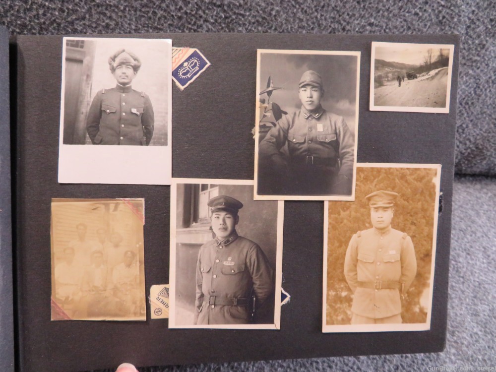 WWII JAPANESE PHOTOGRAPH ALBUM-SOLDIERS-PORTRAITS-BOATS-FLAGS & MORE-img-18