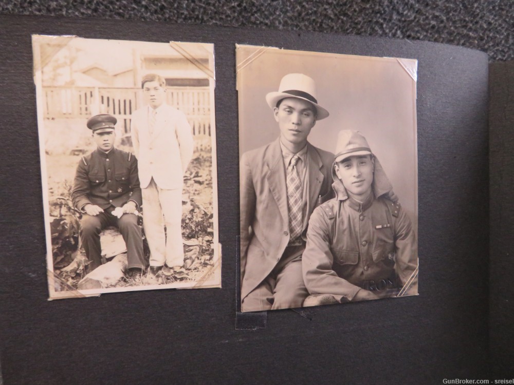 WWII JAPANESE PHOTOGRAPH ALBUM-SOLDIERS-PORTRAITS-BOATS-FLAGS & MORE-img-13