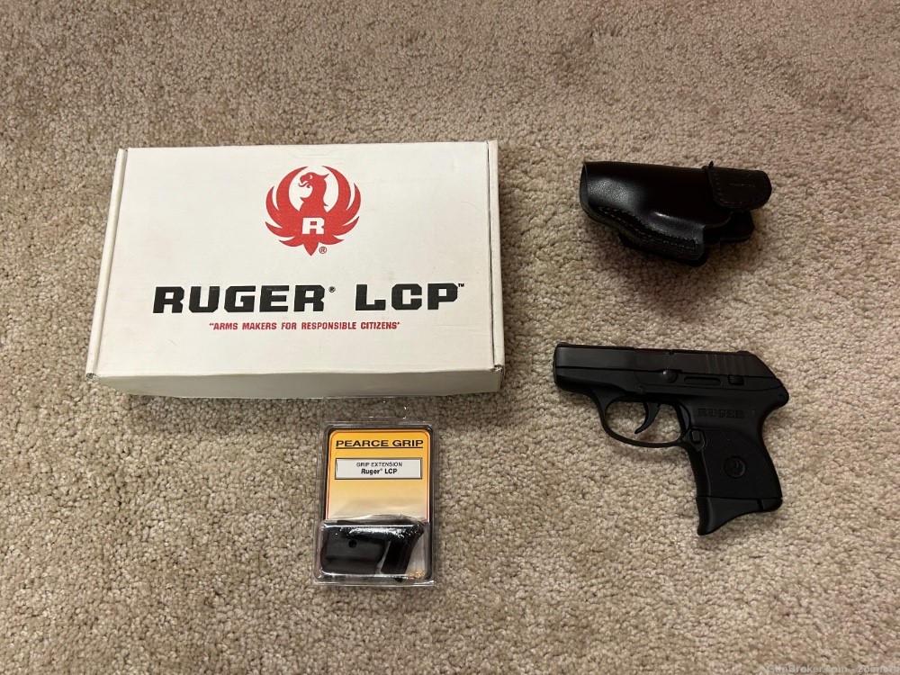 Ruger LCP 380 Auto 6+1, Extended Grip Magazines Holster-img-3