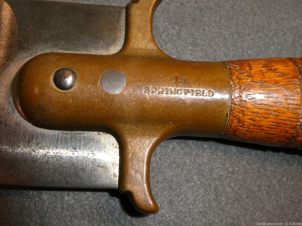 Very Fine Springfield U.S. Model 1880 Hunting Knife & Scabbard-img-6