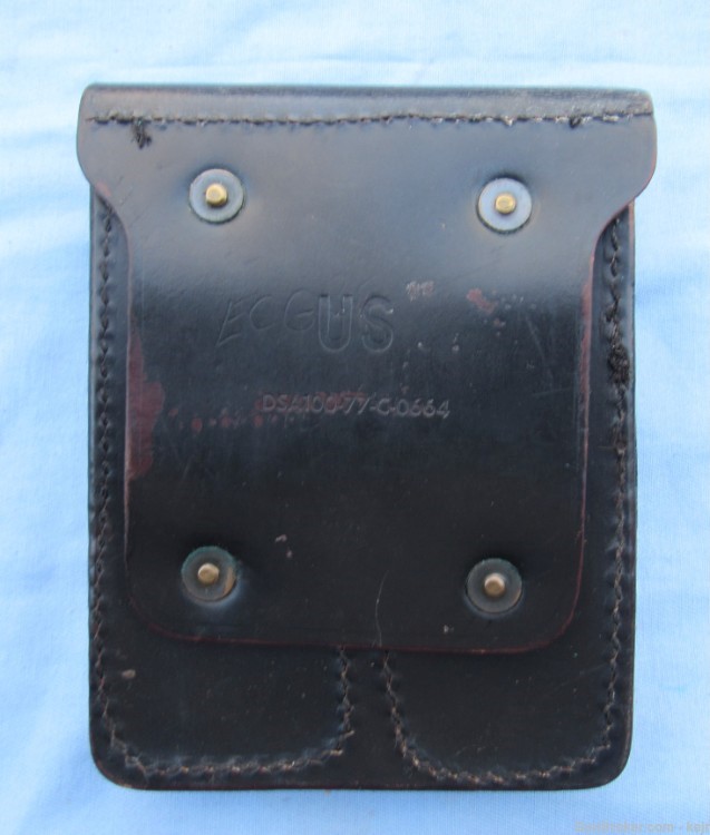 US Army Military Police Black Leather Holster Rig, 1967-1995-img-14