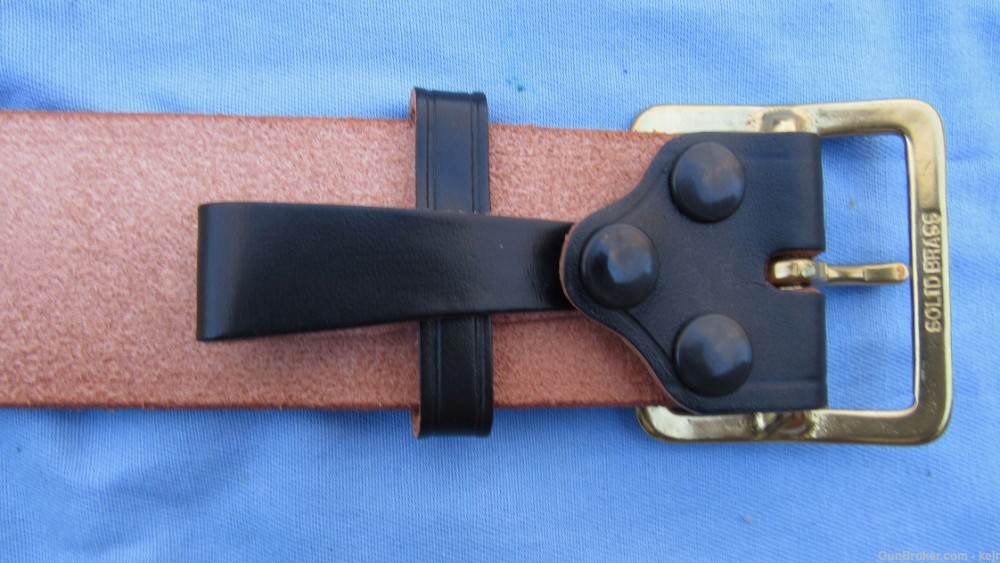 US Army Military Police Black Leather Holster Rig, 1967-1995-img-28