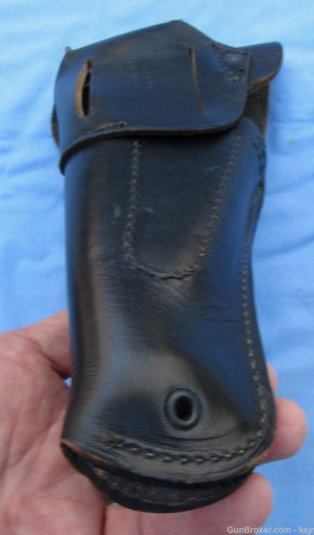 US Army Military Police Black Leather Holster Rig, 1967-1995-img-6
