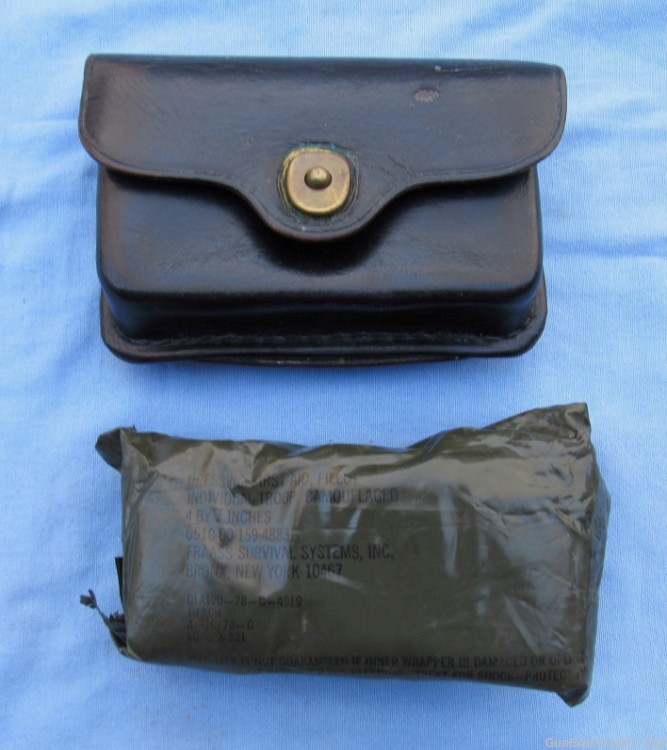 US Army Military Police Black Leather Holster Rig, 1967-1995-img-17