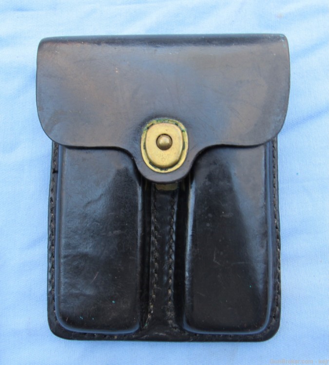 US Army Military Police Black Leather Holster Rig, 1967-1995-img-12