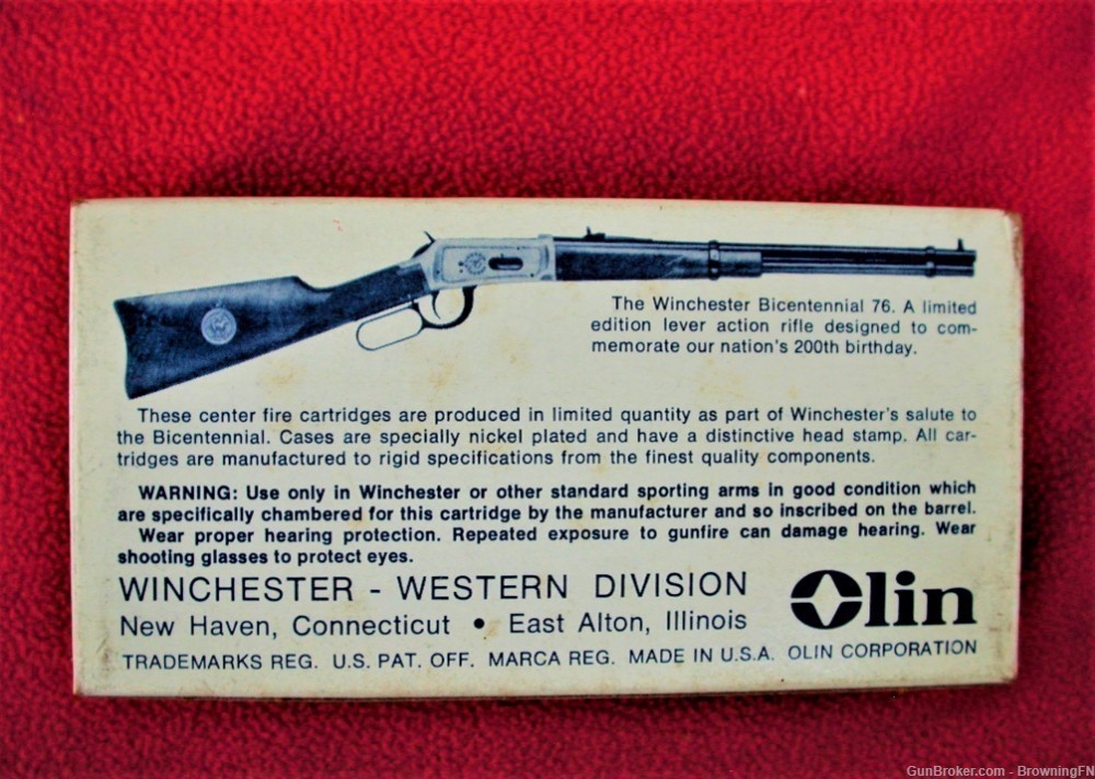 FULL Box Winchester 1776 Bicentennial .30-30 Silvertip-img-2
