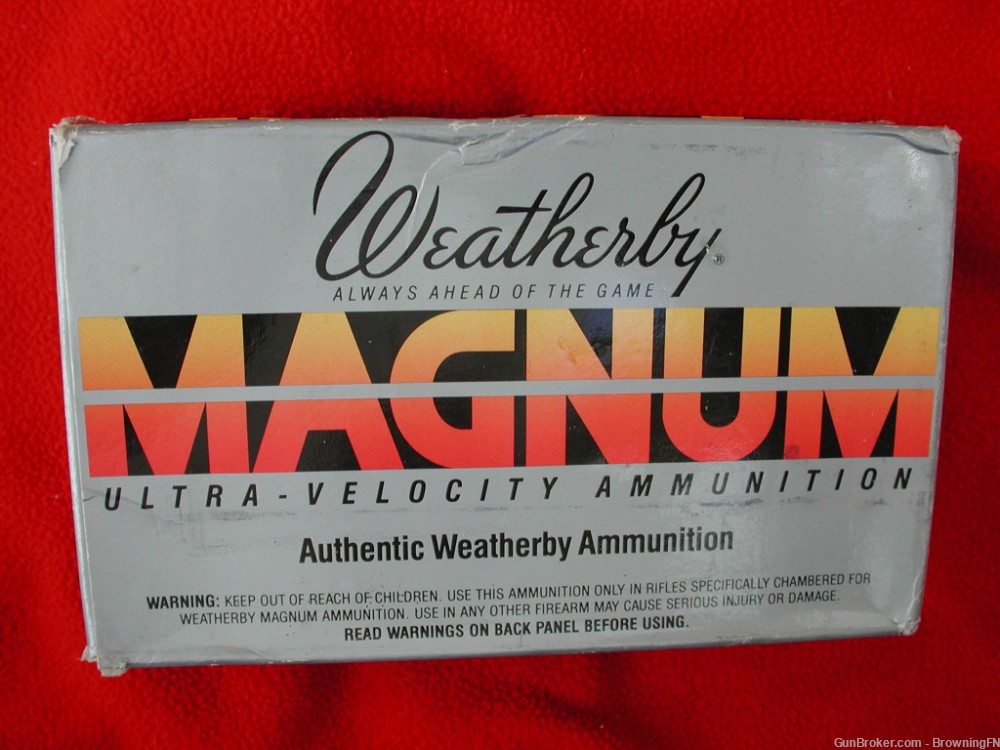 Original FULL Box WEATHERBY .378 Magnum WBY 270 gr. Spitzer Soft Point-img-0