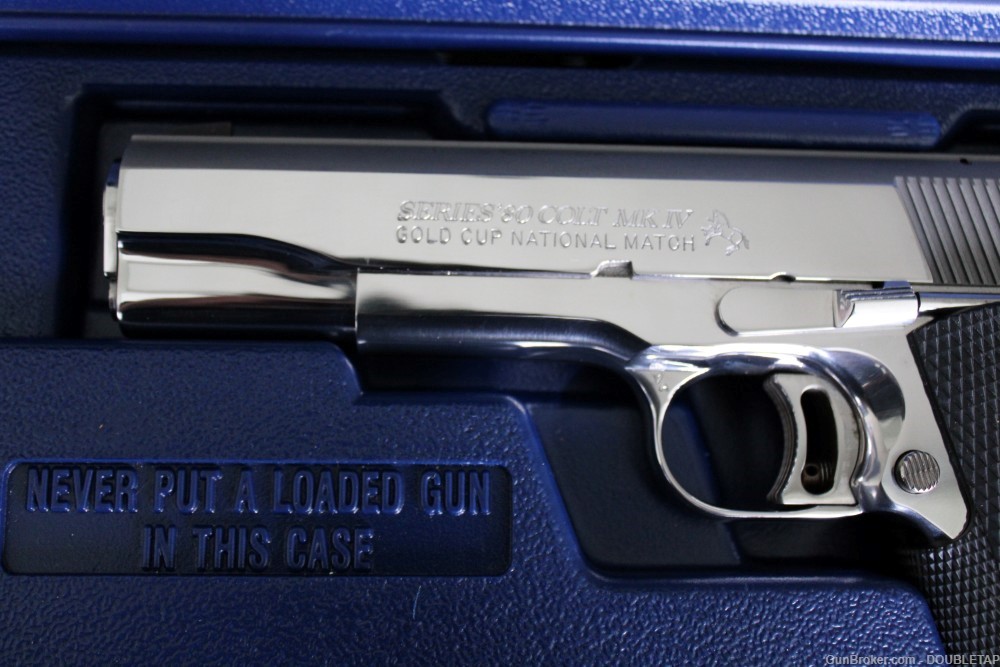 COLT GOLD CUP NATIONAL MATCH BRIGHT STAINLESS ENHANCED MODEL 1995-img-1