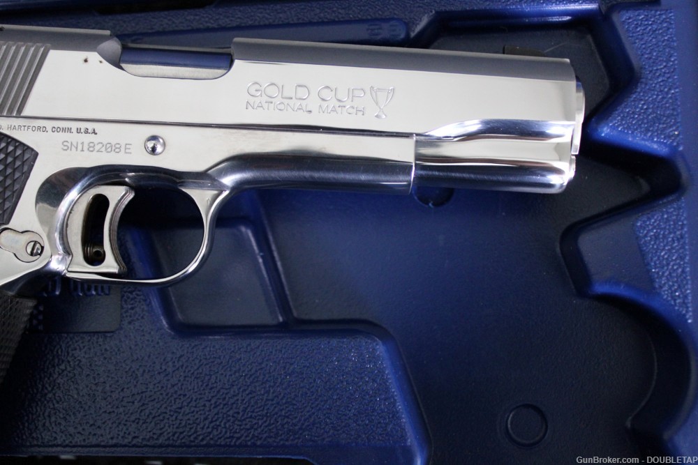 COLT GOLD CUP NATIONAL MATCH BRIGHT STAINLESS ENHANCED MODEL 1995-img-5