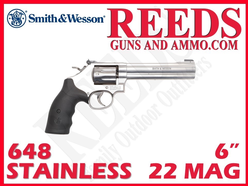 Smith & Wesson 648 Stainless 22 Mag 6in 8 Shot 12460-img-0