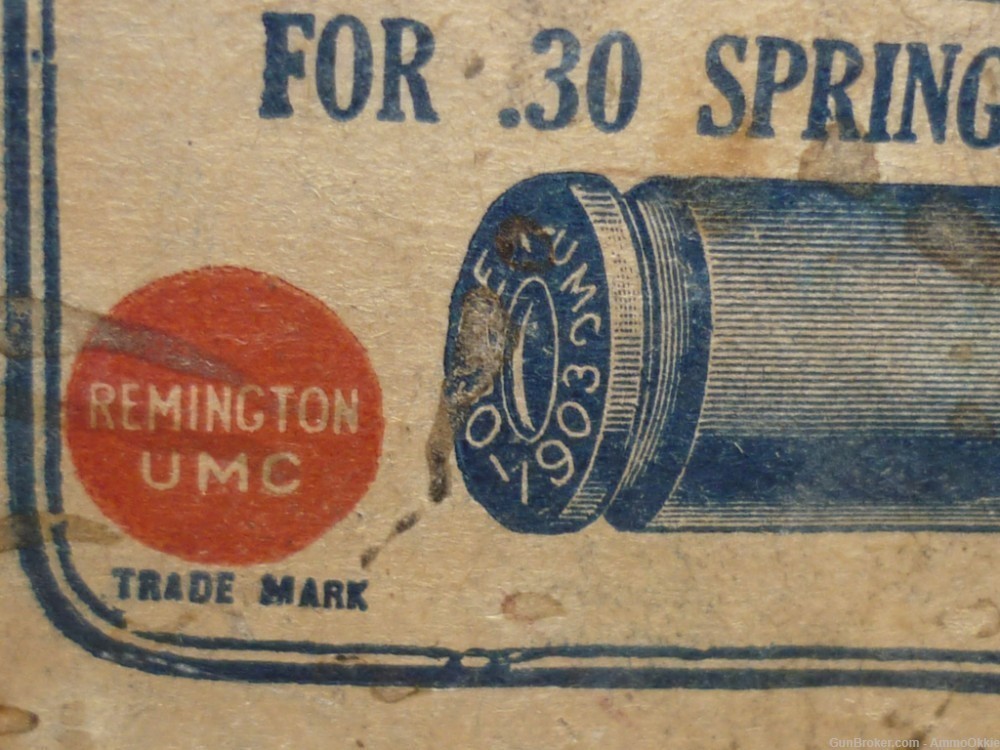 20rd - .30-03 Springfield 1903 - REMINGTON UMC - ORIGINAL AMMO-img-13