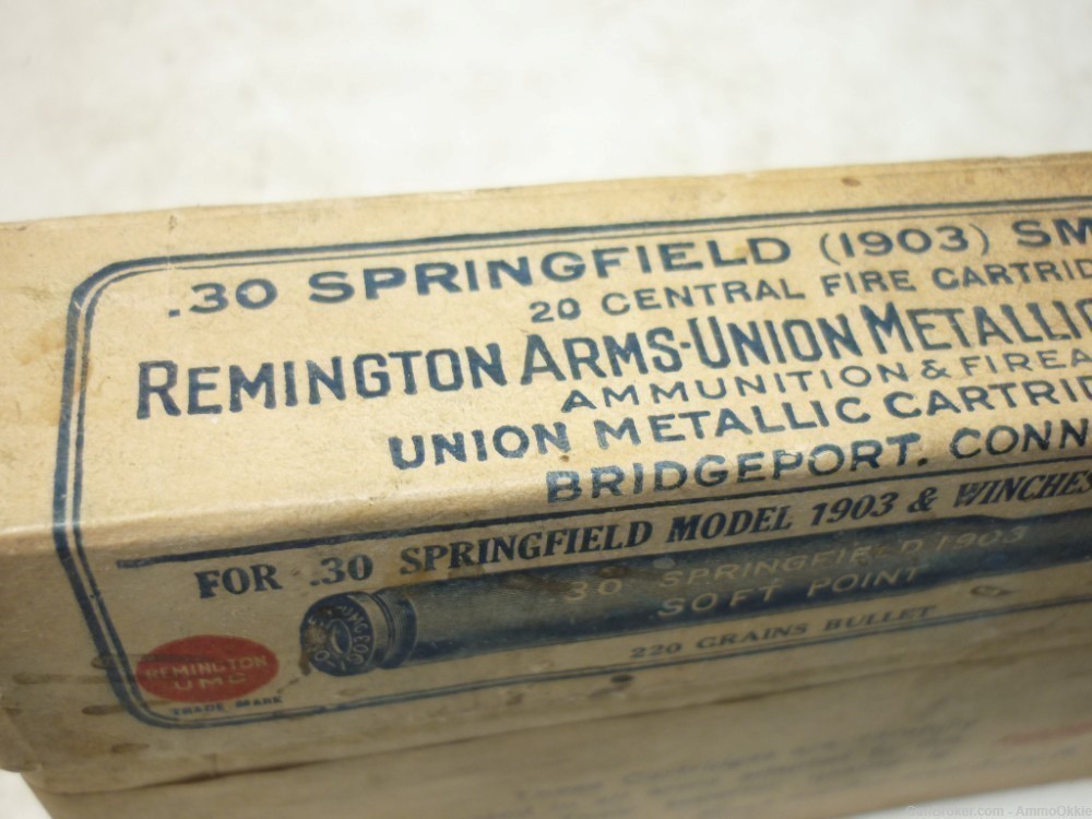 20rd - .30-03 Springfield 1903 - REMINGTON UMC - ORIGINAL AMMO-img-8