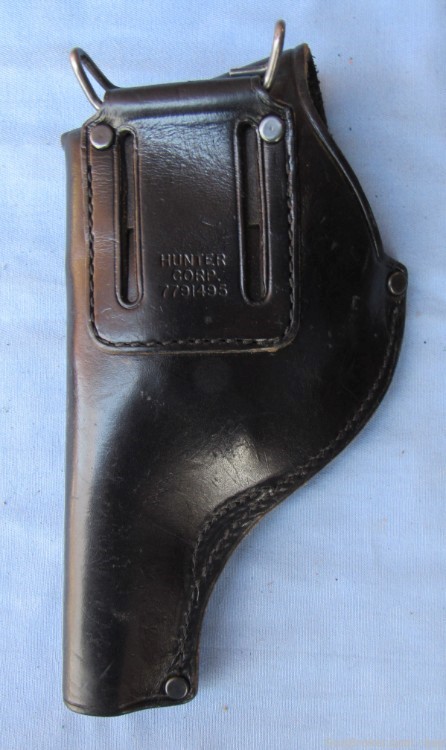US Army Military Police Woman's Black Leather Holster Rig, S&W Victory 1974-img-4