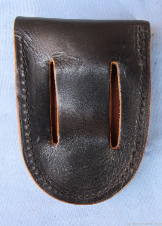 US Army Military Police Woman's Black Leather Holster Rig, S&W Victory 1974-img-15