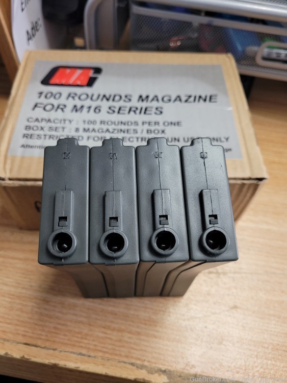 4 - M16/AR16 Air Soft Magazines - 100 rounds-img-2