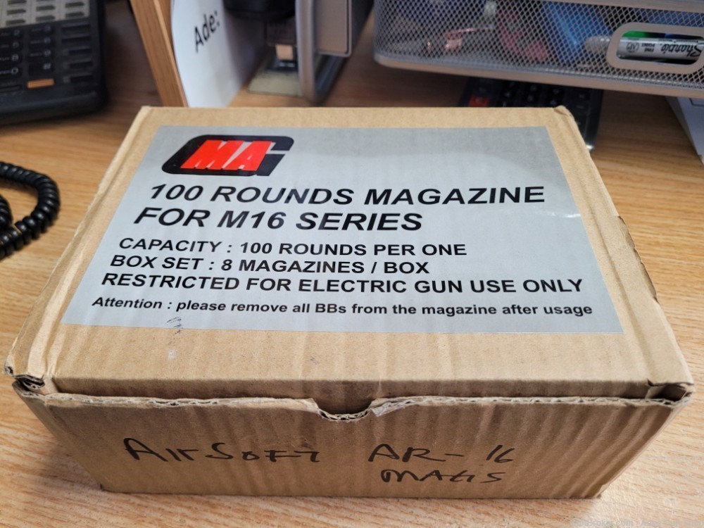 4 - M16/AR16 Air Soft Magazines - 100 rounds-img-0