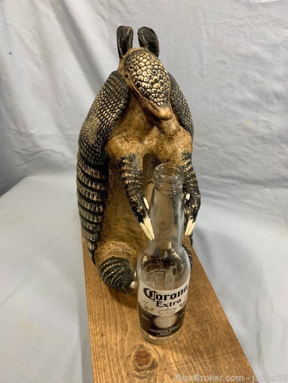 Repoduction Armadillo holding Beer bottle Mount (NEW)-img-1