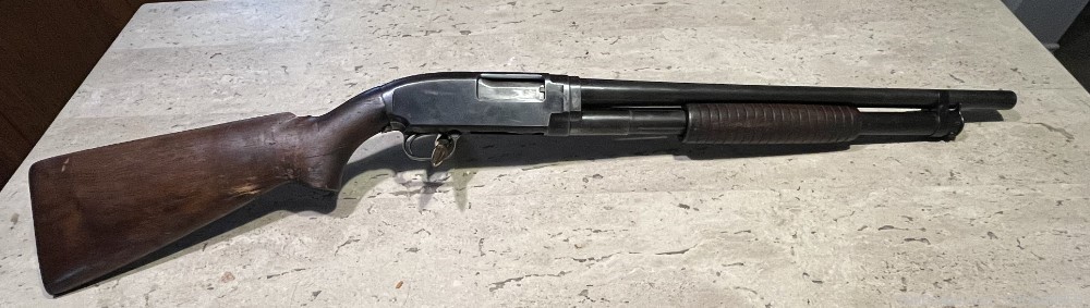 Winchester Model 12 12g 1941 Riot / Sheriffs Gun -img-0