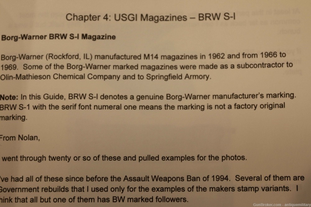 US M14 Magazines from Original Box !  SI Borg Warner marked-img-8