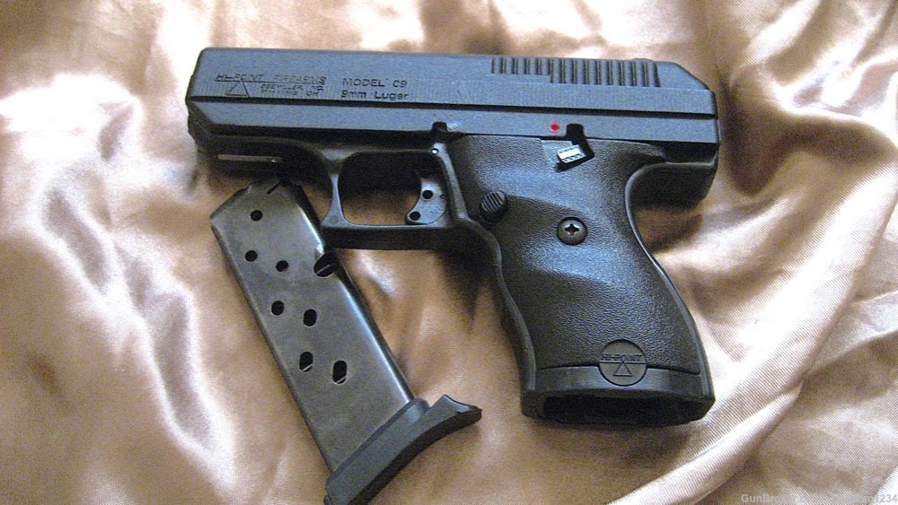 Hi-Point C9 9mm Pistol LIKE NEW, polymer-frame, 8 round clip + 1 capacity.-img-1