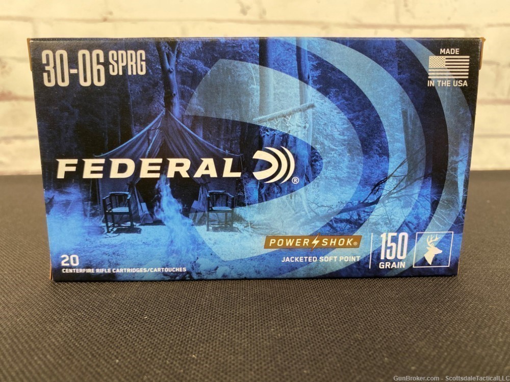 Federal Power-Shok 30-06 Springfield 3006A-img-0