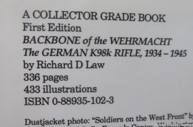 BACKBONE OF THE WEHRMACHT THE GERMAN K98K RIFLE 1934/1945 GREAT REFERENCE-img-3