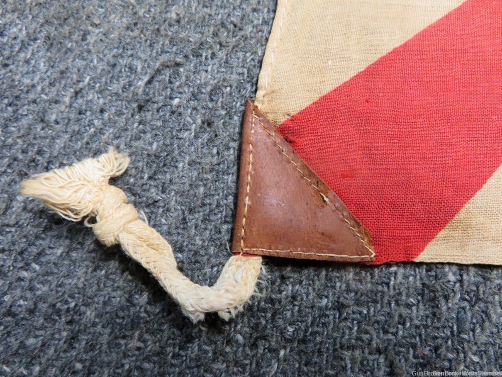 JAPANESE WWII RISING SUN FLAG PRE-1945 ORIGINAL WITH TIES (EXCELLENT)-img-3