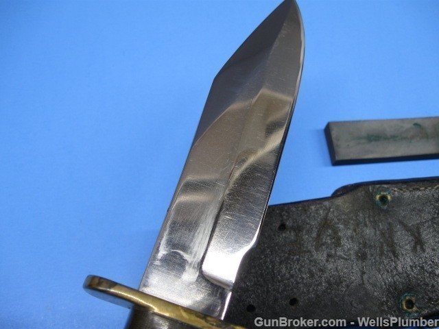 VIETNAM RANDALL MODEL 15 FIGHTING KNIFE w/ ORIGINAL SCABBARD SOLINGEN MODEL-img-5