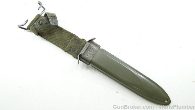 US WWII M3 FIGHTING KNIFE GUARD MARKED UTICA-img-16