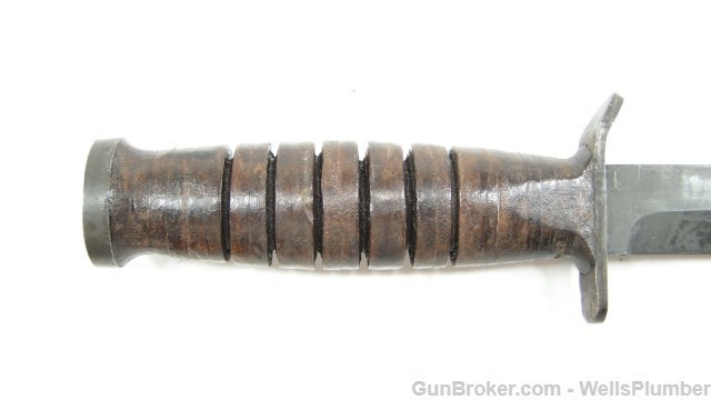 US WWII M3 FIGHTING KNIFE GUARD MARKED UTICA-img-10