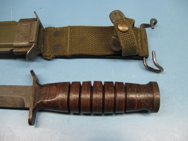 US WWII M3 FIGHTING KNIFE GUARD MARKED UTICA-img-2