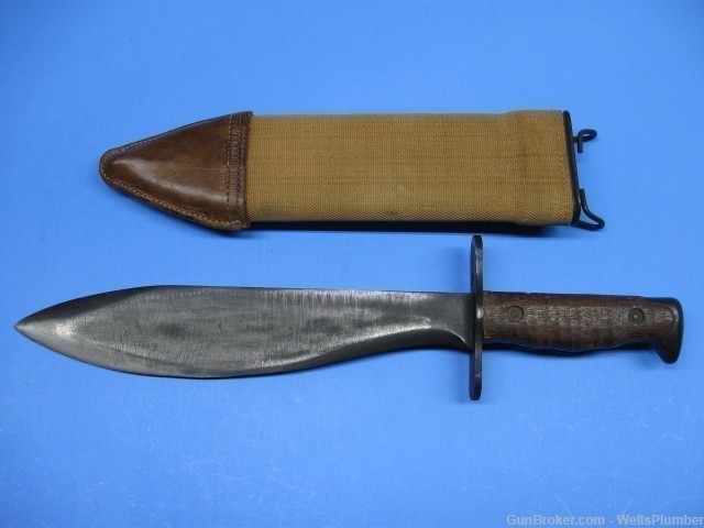 US MODEL 1917 BOLO WITH ORIGINAL SCABBARD PLUMB 1918 (EXCELLENT CONDITION)-img-0