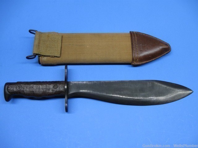 US MODEL 1917 BOLO WITH ORIGINAL SCABBARD PLUMB 1918 (EXCELLENT CONDITION)-img-1