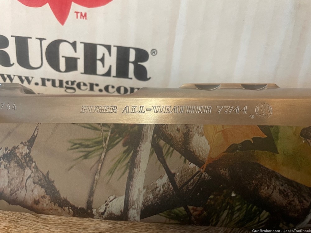 Ruger 77/44 mag SS G1 Vista Camo 7408 NEW! STAINLESS BARREL 7744 77 44-img-4