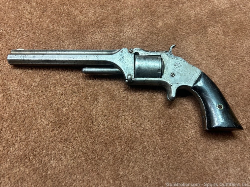 Smith & Wesson Number 2. 32 Rimfire. No FFL Needed. Civil War. Made 1865.-img-0