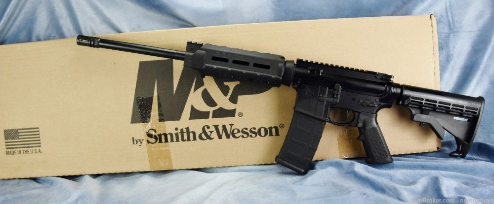 Smith & Wesson S&W M&P Sport II 5.56 MLOK wSig Romeo 7 optic & 4x Magnifier-img-15